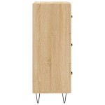 vidaXL Servantă, stejar sonoma, 34,5x34x90 cm, lemn compozit vidaXL Servantă, stejar sonoma, 34,5x34x90 cm, lemn compozit