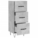 vidaXL Servantă, gri beton, 34,5x34x90 cm, lemn compozit vidaXL Servantă, gri beton, 34,5x34x90 cm, lemn compozit