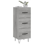 vidaXL Servantă, gri sonoma, 34,5x34x90 cm, lemn compozit vidaXL Servantă, gri sonoma, 34,5x34x90 cm, lemn compozit