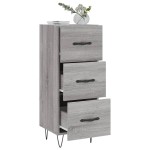 vidaXL Servantă, gri sonoma, 34,5x34x90 cm, lemn compozit vidaXL Servantă, gri sonoma, 34,5x34x90 cm, lemn compozit
