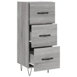 vidaXL Servantă, gri sonoma, 34,5x34x90 cm, lemn compozit vidaXL Servantă, gri sonoma, 34,5x34x90 cm, lemn compozit
