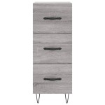 vidaXL Servantă, gri sonoma, 34,5x34x90 cm, lemn compozit vidaXL Servantă, gri sonoma, 34,5x34x90 cm, lemn compozit