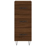 vidaXL Servantă, stejar maro, 34,5x34x90 cm, lemn compozit