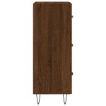 vidaXL Servantă, stejar maro, 34,5x34x90 cm, lemn compozit