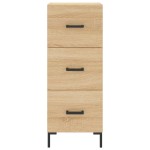 vidaXL Servantă, stejar sonoma, 34,5x34x90 cm, lemn compozit