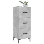 vidaXL Servantă, gri beton, 34,5x34x90 cm, lemn compozit vidaXL Servantă, gri beton, 34,5x34x90 cm, lemn compozit