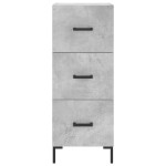 vidaXL Servantă, gri beton, 34,5x34x90 cm, lemn compozit vidaXL Servantă, gri beton, 34,5x34x90 cm, lemn compozit