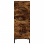 vidaXL Servantă, stejar fumuriu, 34,5x34x90 cm, lemn compozit