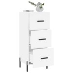vidaXL Servantă, alb, 34,5x34x90 cm, lemn compozit vidaXL Servantă, alb, 34,5x34x90 cm, lemn compozit