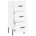 vidaXL Servantă, alb, 34,5x34x90 cm, lemn compozit vidaXL Servantă, alb, 34,5x34x90 cm, lemn compozit