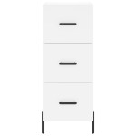 vidaXL Servantă, alb, 34,5x34x90 cm, lemn compozit vidaXL Servantă, alb, 34,5x34x90 cm, lemn compozit
