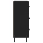 vidaXL Servantă, negru, 34,5x34x90 cm, lemn compozit vidaXL Servantă, negru, 34,5x34x90 cm, lemn compozit