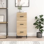vidaXL Servantă, stejar sonoma, 34,5x34x90 cm, lemn compozit vidaXL Servantă, stejar sonoma, 34,5x34x90 cm, lemn compozit