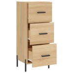 vidaXL Servantă, stejar sonoma, 34,5x34x90 cm, lemn compozit vidaXL Servantă, stejar sonoma, 34,5x34x90 cm, lemn compozit