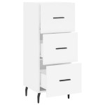 vidaXL Servantă, alb, 34,5x34x90 cm, lemn compozit vidaXL Servantă, alb, 34,5x34x90 cm, lemn compozit