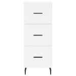 vidaXL Servantă, alb, 34,5x34x90 cm, lemn compozit vidaXL Servantă, alb, 34,5x34x90 cm, lemn compozit