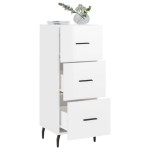 vidaXL Servantă, alb extralucios, 34,5x34x90 cm, lemn compozit vidaXL Servantă, alb extralucios, 34,5x34x90 cm, lemn compozit