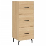 vidaXL Servantă, stejar sonoma, 34,5x34x90 cm, lemn compozit vidaXL Servantă, stejar sonoma, 34,5x34x90 cm, lemn compozit