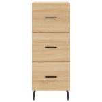 vidaXL Servantă, stejar sonoma, 34,5x34x90 cm, lemn compozit vidaXL Servantă, stejar sonoma, 34,5x34x90 cm, lemn compozit