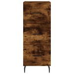 vidaXL Servantă, stejar fumuriu, 34,5x34x90 cm, lemn compozit
