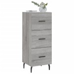 vidaXL Servantă, gri sonoma, 34,5x34x90 cm, lemn compozit vidaXL Servantă, gri sonoma, 34,5x34x90 cm, lemn compozit