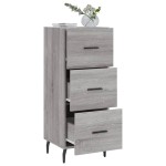vidaXL Servantă, gri sonoma, 34,5x34x90 cm, lemn compozit vidaXL Servantă, gri sonoma, 34,5x34x90 cm, lemn compozit