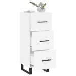 vidaXL Servantă, alb, 34,5x34x90 cm, lemn compozit vidaXL Servantă, alb, 34,5x34x90 cm, lemn compozit