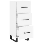 vidaXL Servantă, alb, 34,5x34x90 cm, lemn compozit vidaXL Servantă, alb, 34,5x34x90 cm, lemn compozit
