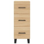 vidaXL Servantă, stejar sonoma, 34,5x34x90 cm, lemn compozit