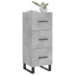 vidaXL Servantă, gri beton, 34,5x34x90 cm, lemn compozit