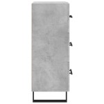 vidaXL Servantă, gri beton, 34,5x34x90 cm, lemn compozit