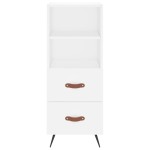 vidaXL Servantă, alb, 34,5x34x90 cm, lemn compozit vidaXL Servantă, alb, 34,5x34x90 cm, lemn compozit
