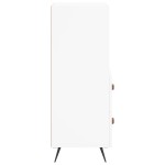 vidaXL Servantă, alb, 34,5x34x90 cm, lemn compozit vidaXL Servantă, alb, 34,5x34x90 cm, lemn compozit