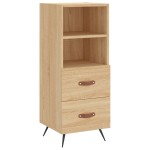 vidaXL Servantă, stejar sonoma, 34,5x34x90 cm, lemn compozit vidaXL Servantă, stejar sonoma, 34,5x34x90 cm, lemn compozit