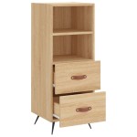 vidaXL Servantă, stejar sonoma, 34,5x34x90 cm, lemn compozit vidaXL Servantă, stejar sonoma, 34,5x34x90 cm, lemn compozit