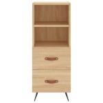 vidaXL Servantă, stejar sonoma, 34,5x34x90 cm, lemn compozit vidaXL Servantă, stejar sonoma, 34,5x34x90 cm, lemn compozit