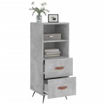 vidaXL Servantă, gri beton, 34,5x34x90 cm, lemn compozit