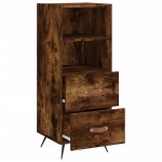 vidaXL Servantă, stejar fumuriu, 34,5x34x90 cm, lemn compozit vidaXL Servantă, stejar fumuriu, 34,5x34x90 cm, lemn compozit