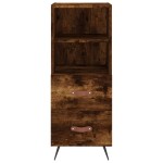 vidaXL Servantă, stejar fumuriu, 34,5x34x90 cm, lemn compozit vidaXL Servantă, stejar fumuriu, 34,5x34x90 cm, lemn compozit