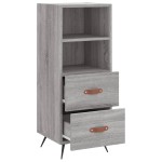vidaXL Servantă, gri sonoma, 34,5x34x90 cm, lemn compozit vidaXL Servantă, gri sonoma, 34,5x34x90 cm, lemn compozit