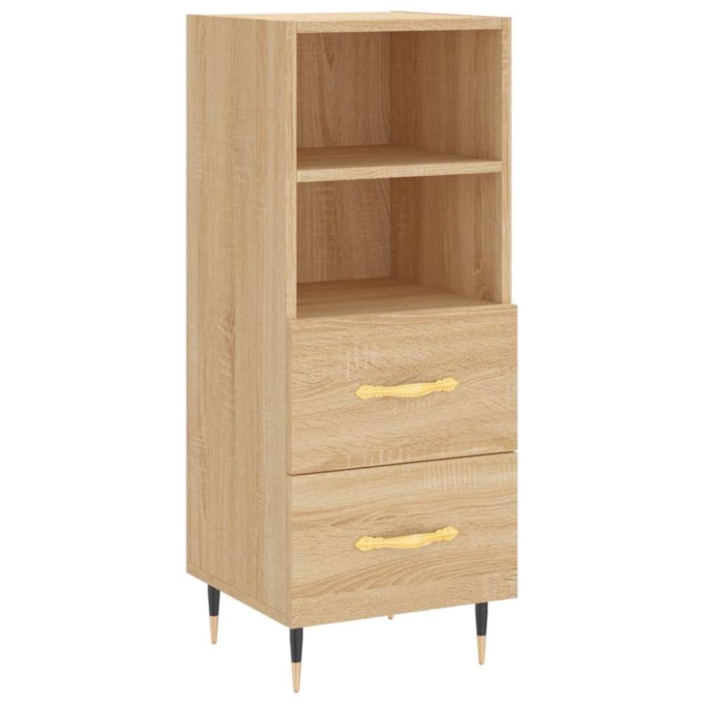 vidaXL Servantă, stejar sonoma, 34,5x34x90 cm, lemn compozit