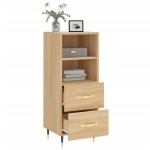 vidaXL Servantă, stejar sonoma, 34,5x34x90 cm, lemn compozit vidaXL Servantă, stejar sonoma, 34,5x34x90 cm, lemn compozit