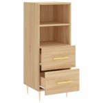 vidaXL Servantă, stejar sonoma, 34,5x34x90 cm, lemn compozit vidaXL Servantă, stejar sonoma, 34,5x34x90 cm, lemn compozit
