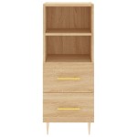 vidaXL Servantă, stejar sonoma, 34,5x34x90 cm, lemn compozit vidaXL Servantă, stejar sonoma, 34,5x34x90 cm, lemn compozit