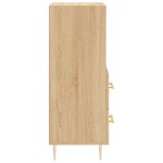 vidaXL Servantă, stejar sonoma, 34,5x34x90 cm, lemn compozit vidaXL Servantă, stejar sonoma, 34,5x34x90 cm, lemn compozit