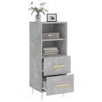 vidaXL Servantă, gri beton, 34,5x34x90 cm, lemn compozit vidaXL Servantă, gri beton, 34,5x34x90 cm, lemn compozit