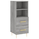 vidaXL Servantă, gri sonoma, 34,5x34x90 cm, lemn compozit vidaXL Servantă, gri sonoma, 34,5x34x90 cm, lemn compozit