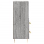 vidaXL Servantă, gri sonoma, 34,5x34x90 cm, lemn compozit vidaXL Servantă, gri sonoma, 34,5x34x90 cm, lemn compozit