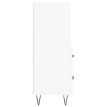 vidaXL Servantă, alb, 34,5x34x90 cm, lemn compozit vidaXL Servantă, alb, 34,5x34x90 cm, lemn compozit
