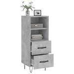 vidaXL Servantă, gri beton, 34,5x34x90 cm, lemn compozit vidaXL Servantă, gri beton, 34,5x34x90 cm, lemn compozit